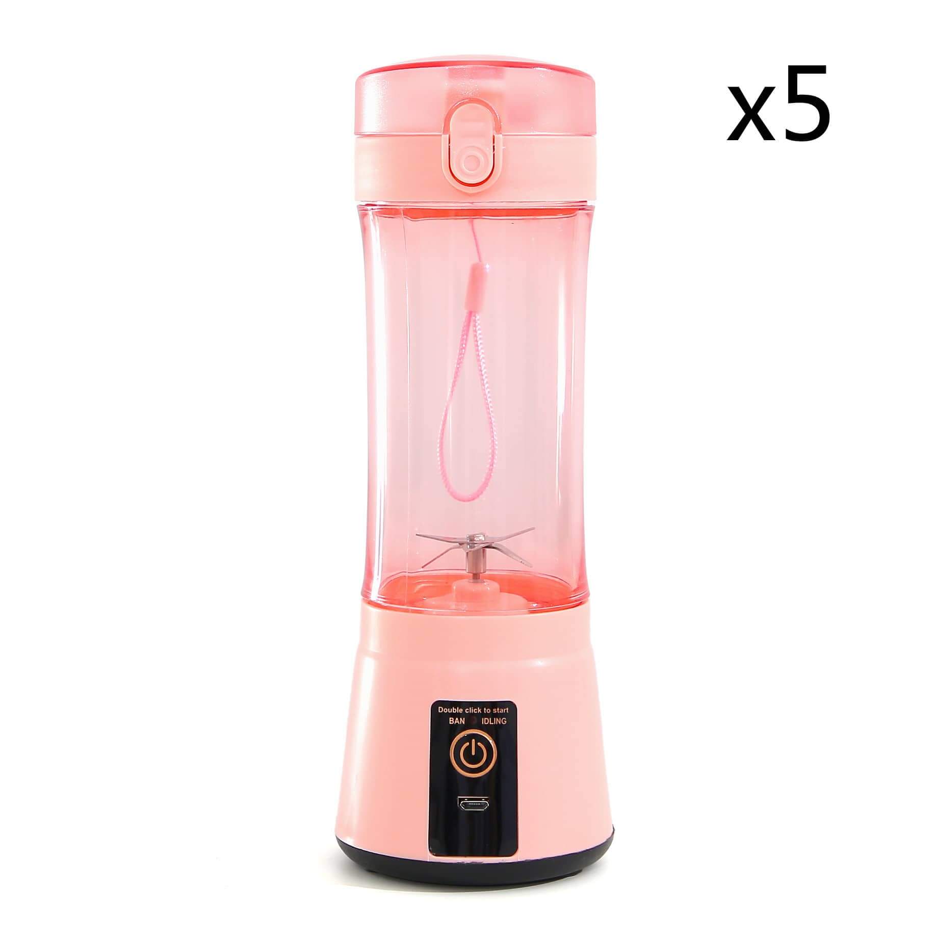 Le Monde Tech Portable Blender with USB Rechargeable 380ml Blue Set23 USB