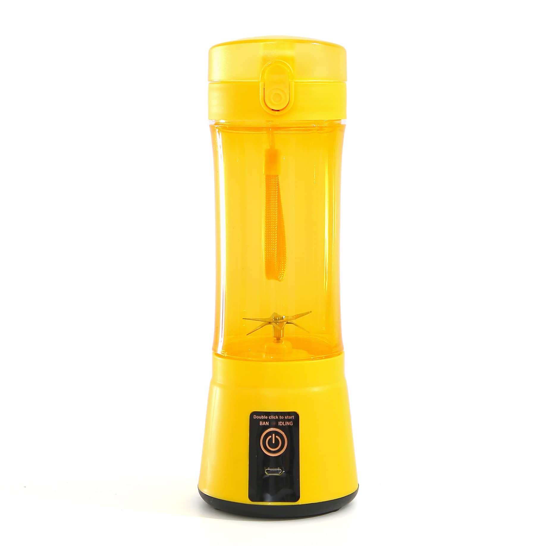 Le Monde Tech Portable Blender with USB Rechargeable 380ml Blue Yellow USB