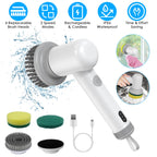 Le Monde Tech Electric Cleaning Brush Rechargeable White