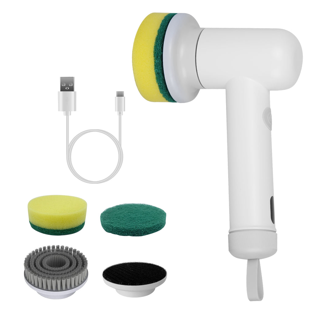 Le Monde Tech Electric Cleaning Brush Rechargeable White White