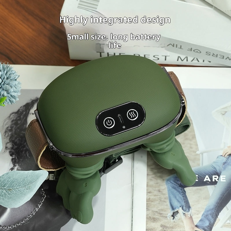 Le Monde Tech Massager for the Neck 4D Humanoid Design Green YCY 070 Silicone Paint