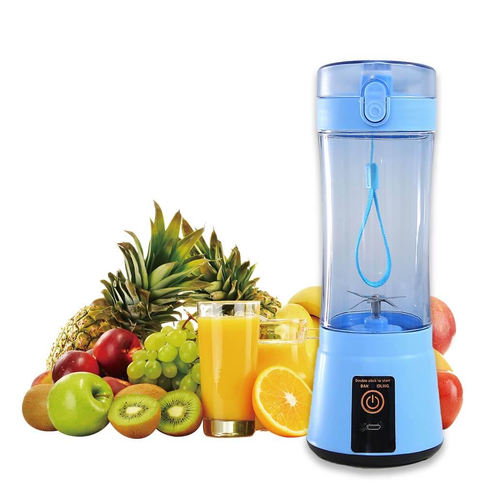 Le Monde Tech Portable Blender with USB Rechargeable 380ml Blue