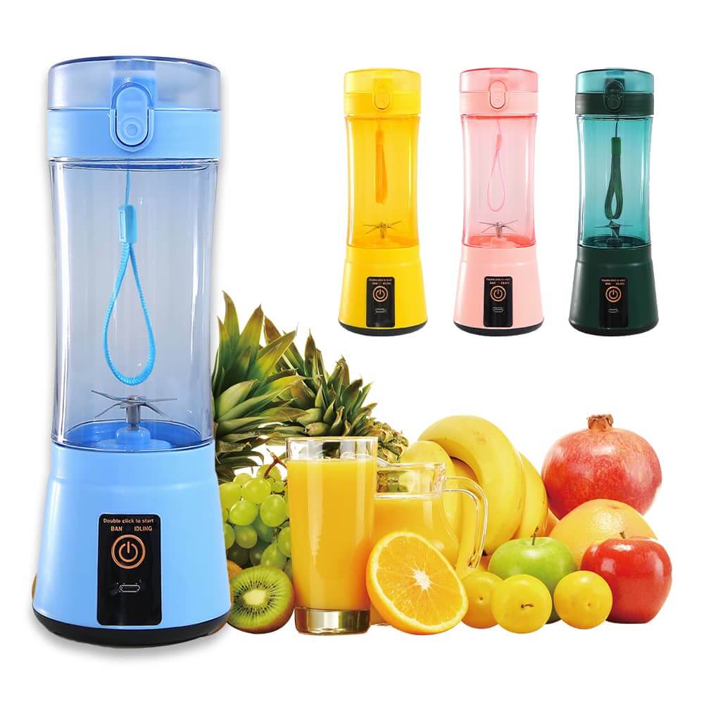 Le Monde Tech Portable Blender with USB Rechargeable 380ml Blue
