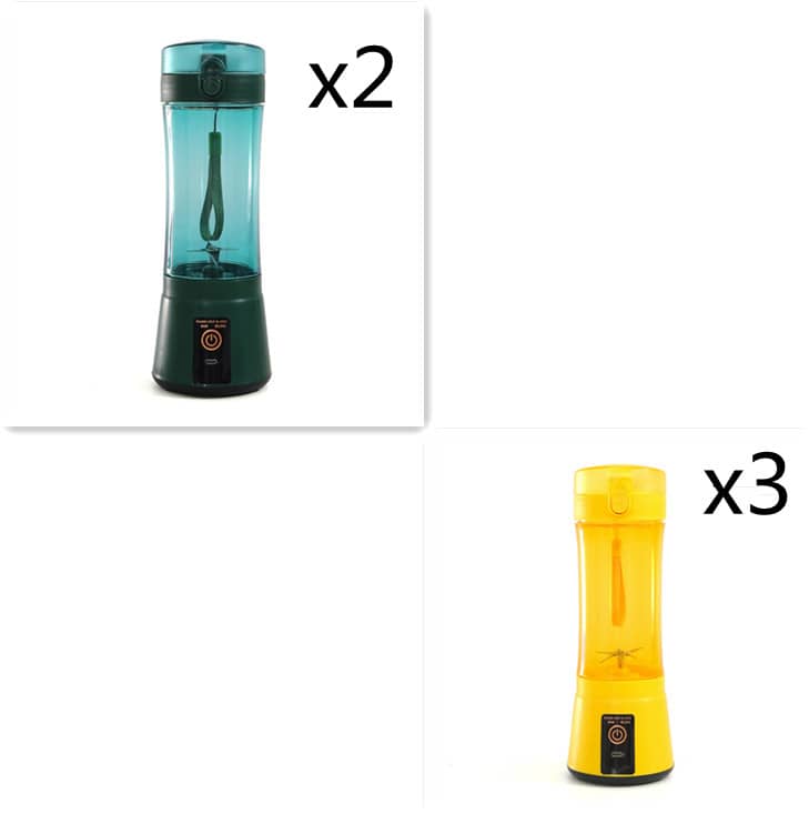 Le Monde Tech Portable Blender with USB Rechargeable 380ml Blue Set1 USB