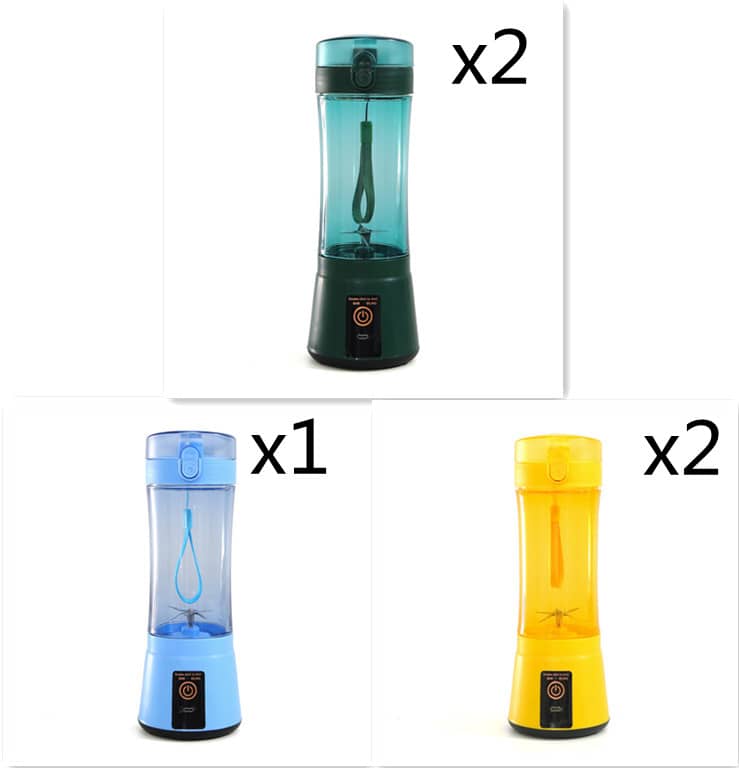 Le Monde Tech Portable Blender with USB Rechargeable 380ml Blue Set21 USB