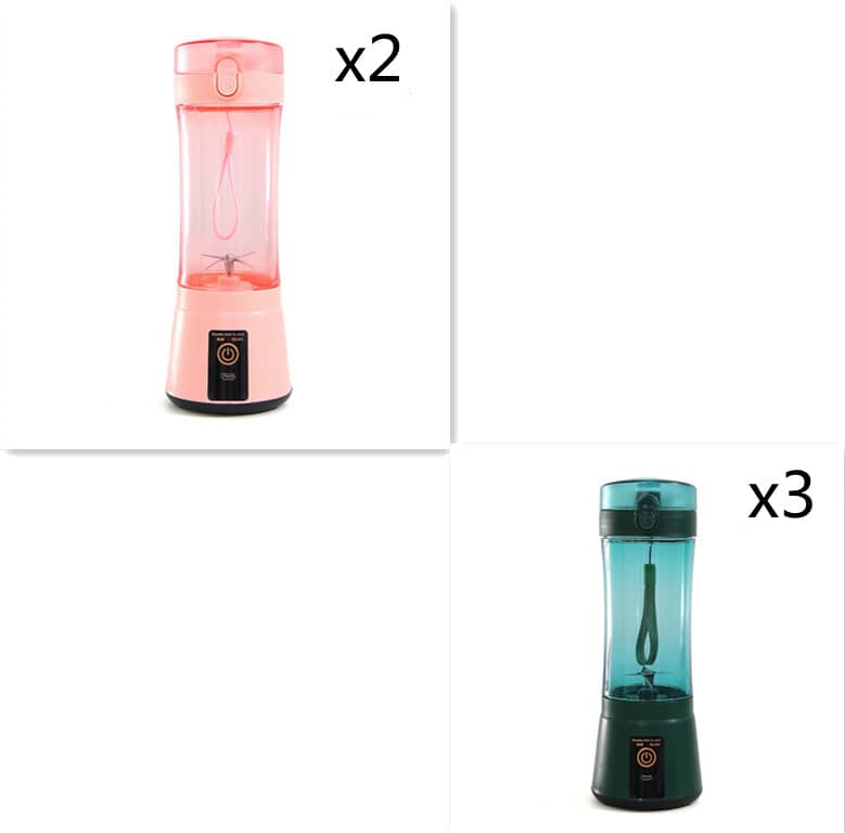 Le Monde Tech Portable Blender with USB Rechargeable 380ml Blue Set13 USB
