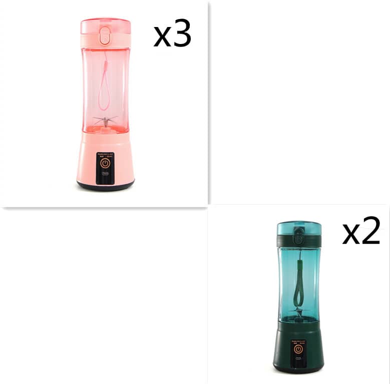 Le Monde Tech Portable Blender with USB Rechargeable 380ml Blue Set18 USB
