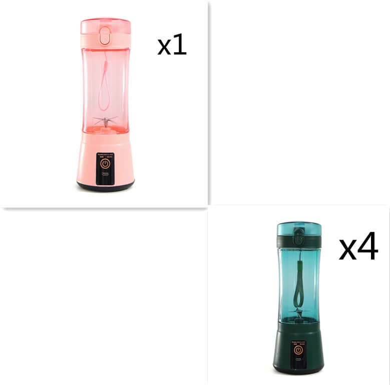 Le Monde Tech Portable Blender with USB Rechargeable 380ml Blue Set11 USB
