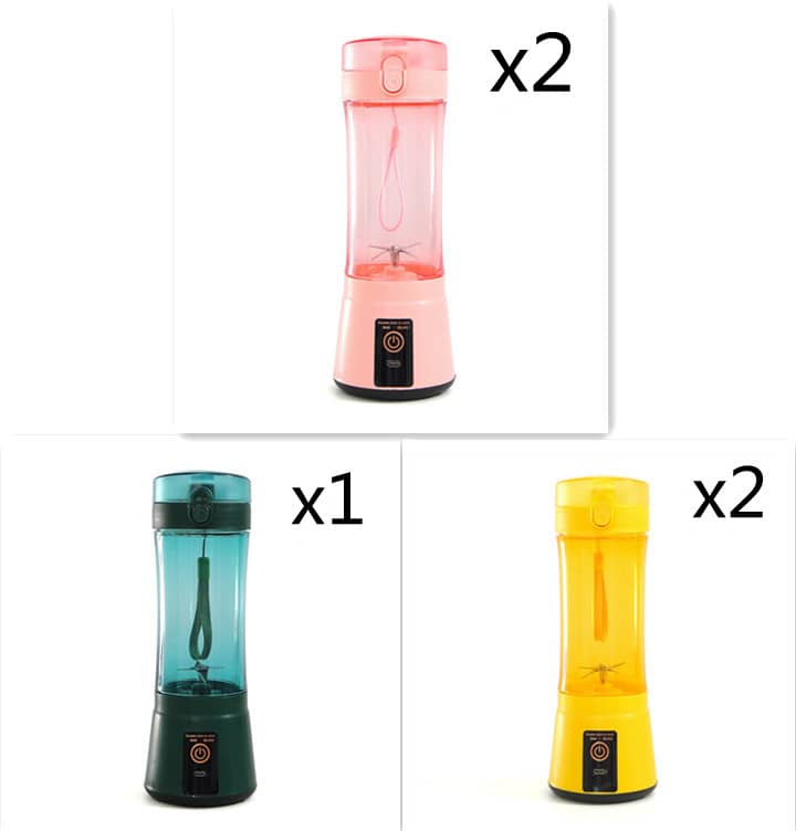 Le Monde Tech Portable Blender with USB Rechargeable 380ml Blue Set15 USB