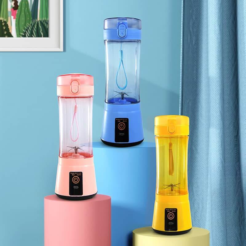 Le Monde Tech Portable Blender with USB Rechargeable 380ml Blue