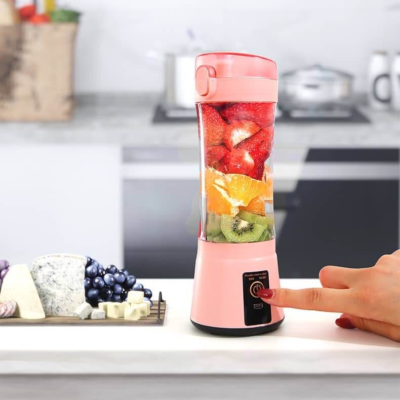 Le Monde Tech Portable Blender with USB Rechargeable 380ml Blue