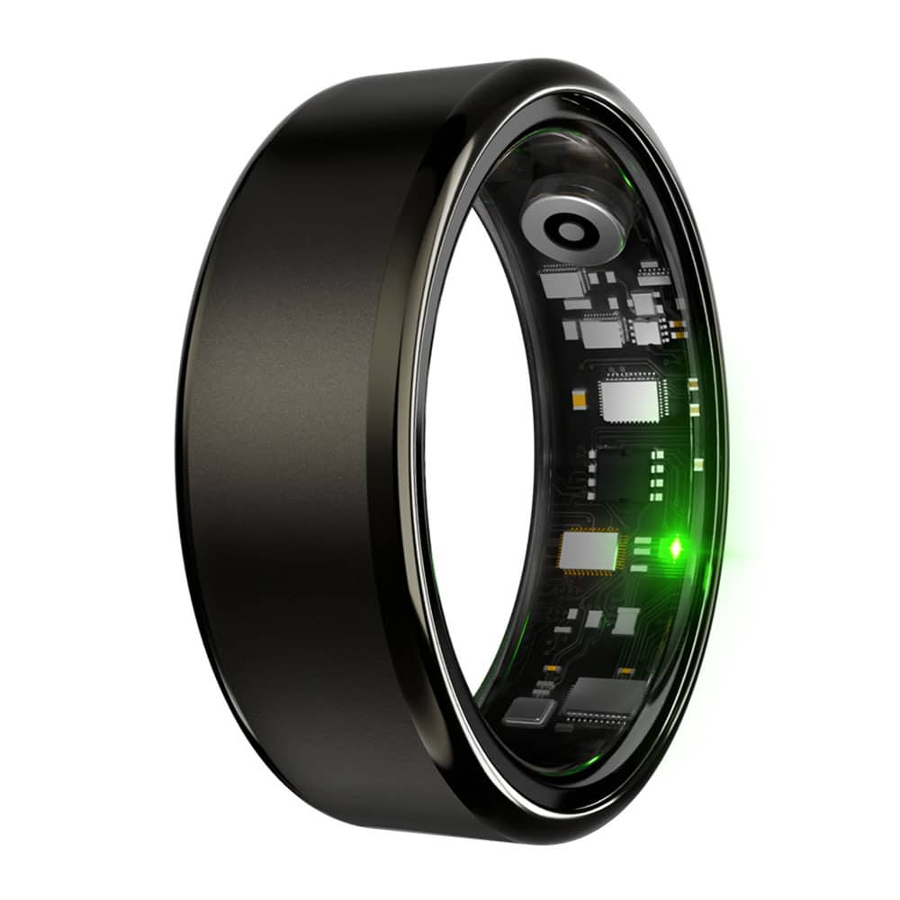 Le Monde Tech Smart Ring for Health Tracking Gold Black